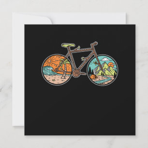 Bike Bicycle Natuur Forest Mountain Outdoor Gift Kaart