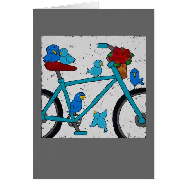 Bike Bird Card (Voorkant)