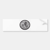Bike BLACK GRAYED Bumpersticker (Voorkant)