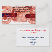 Bike blauwdruk Visitekaartje voor Cycle mensen! (Voorkant / Achterkant)