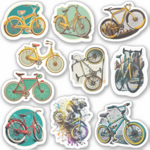 Bike BMX Wheelie Fixbike voor de bestuurder. Retro Sticker