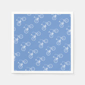 Bike Boys Bicycle White Servetten (Voorkant)