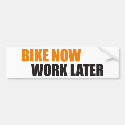 bike bumpersticker (Voorkant)