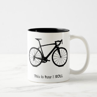 Bike bw, zo ROLL Tweekleurige Koffiemok