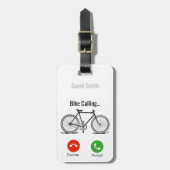 Bike Calling..Persoonlijk Bagagelabel (Voorkant verticaal)
