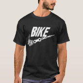 Bike Chain Links Swoosh Short Sleeve Gildan T-shir T-shirt (Voorkant)