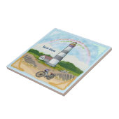 Bike Choice vuurtoren tegel Tegeltje (Zijkant)