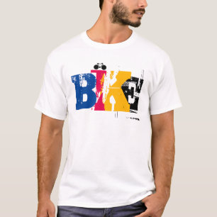 BIKE CMYK-kleuren T-shirt