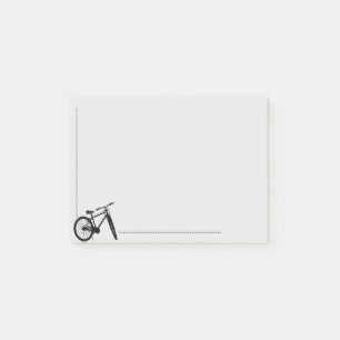 Bike Cycle Biking Cycling Silhouette Post-it® Notes
