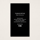 Bike Cycling Coach/Spin Instructor Visitekaartje (Achterkant)