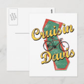 Bike Davis Cruise California Briefkaart (Voorkant / Achterkant)