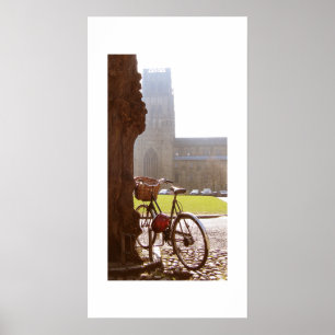 Bike & Durhm Cathedral Poster