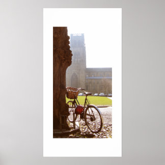 Bike & Durhm Cathedral Poster