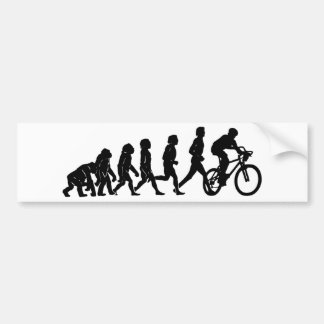 Bike en evolutie bumpersticker