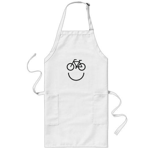 Bike face, fiets lang schort (Voorkant)
