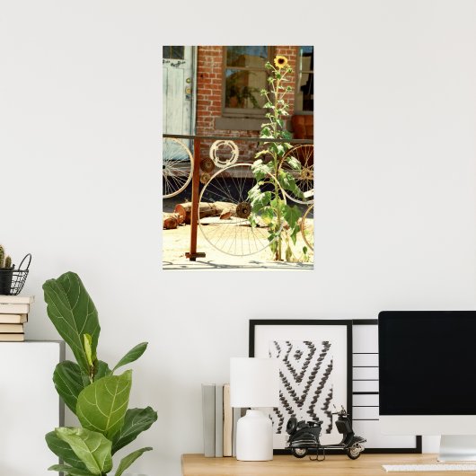 Bike Fence Poster (Thuiskantoor)