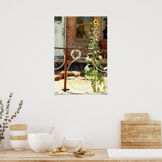 Bike Fence Poster (Keuken)