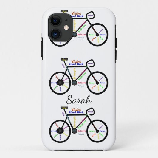 Bike, fiets, cyclus, sport, fietsen, Motivatie Case-Mate iPhone Case (Achterkant)