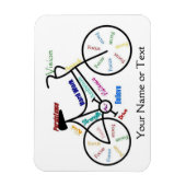 Bike, fiets, cyclus, sport, fietsen, Motivatie Magneet (Verticaal)