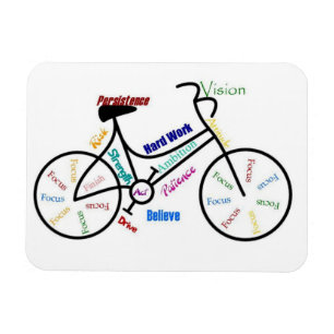 Bike, fiets, cyclus, sport, fietsen, Motivatie Magneet