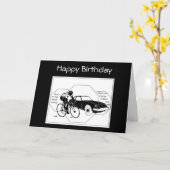 Bike, fietsen, fietsen, sport-fietsen Aangepaste v Kaart (Gele Bloem)