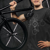 Bike . fietsen . zwarte fietsen t-shirt
