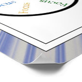 Bike, fietsensport, Motivatie woorden en strips Poster (Hoek)