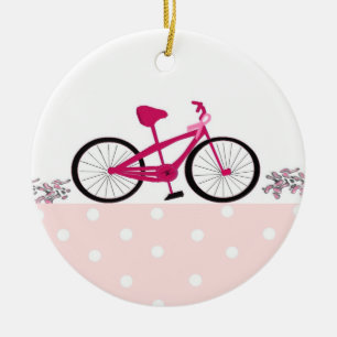 Bike for a Cure - Roze fiets Keramisch Ornament
