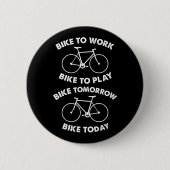Bike Forever - Cool Cycling Ronde Button 5,7 Cm (Voorkant)