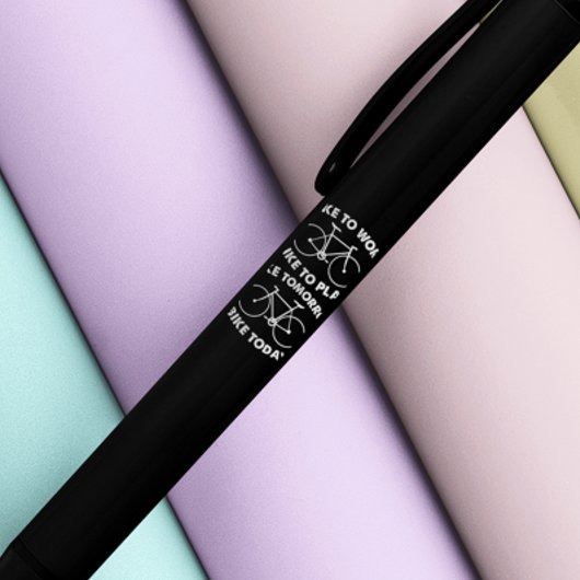 Bike Forever - Cool Cycling Zwarte Inkt Pen