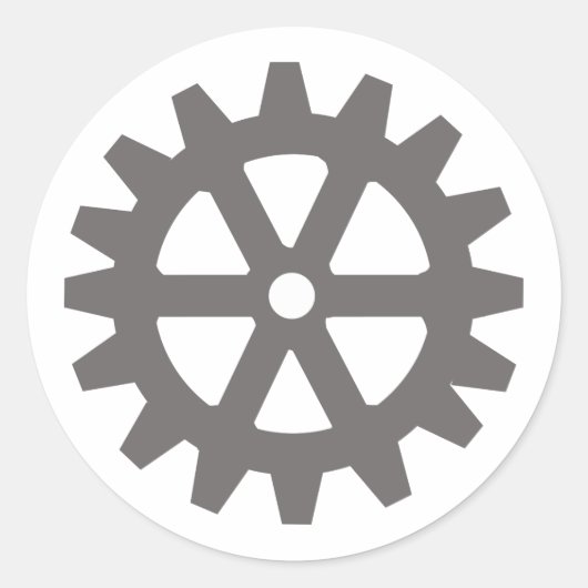 Bike Gear Ronde Sticker (Voorkant)