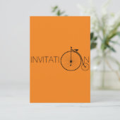 Bike Gentleman London Invitation Kaart (Staand voorkant)