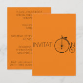 Bike Gentleman London Invitation Kaart (Voorkant / Achterkant)