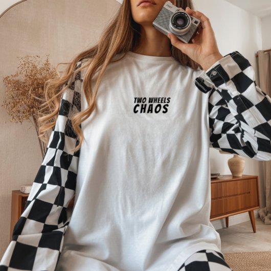 Bike Girl Irony black Tri-Blend Shirt