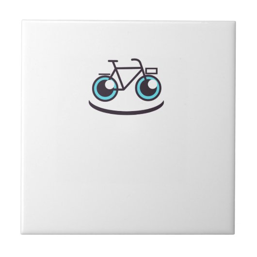 Bike glimlach tegeltje (Voorkant)