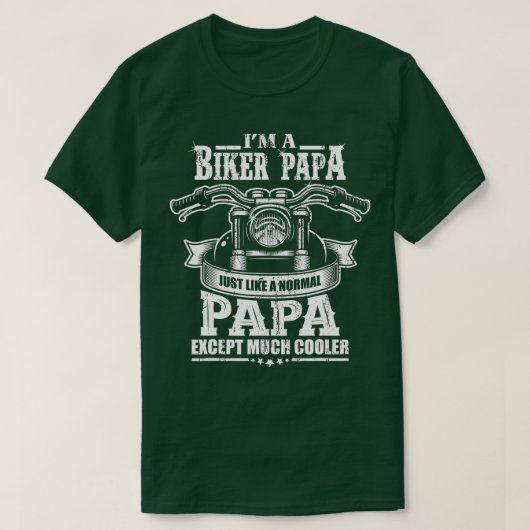 Bike Grandpa Motorcycle Rider Retirement Gift Papa T-shirt (Design voorkant)