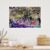Bike in hoge kleur poster (Keuken)