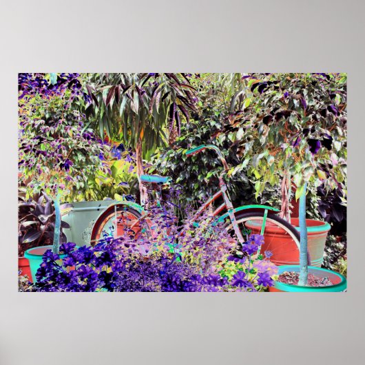 Bike in hoge kleur poster (Voorkant)