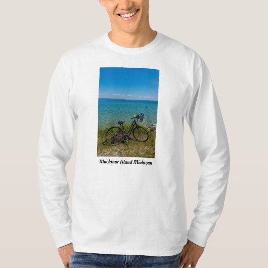 Bike in Mackinac T-shirt (Voorkant)