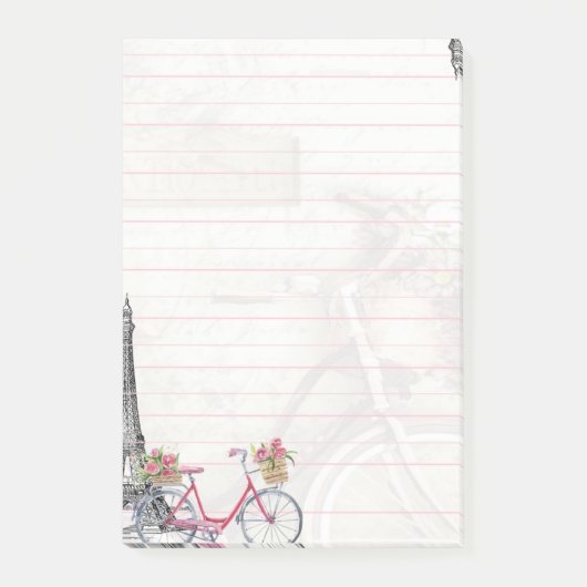 Bike in Parijs Post-it® Notes (Voorkant)