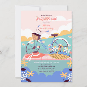 Bike in the Park Invitation Kaart