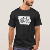 Bike Iowa Cycling Biker T-shirt (Voorkant)