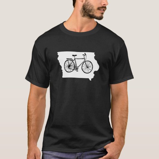 Bike Iowa Cycling Biker T-shirt (Voorkant)