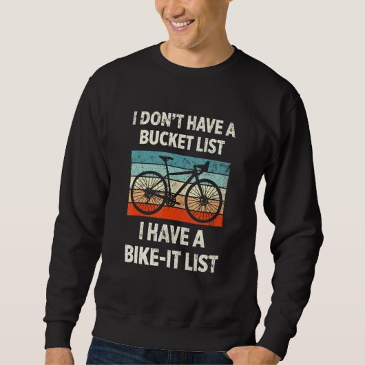 Bike it List Retro Retirement Biker Cycling Trui (Voorkant)