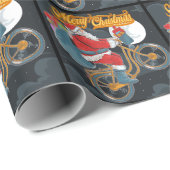 Bike Kerstfeestdag Cadeaupapier (Rol Hoek)