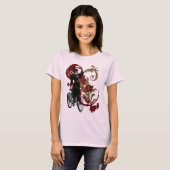 Bike Lady T-shirt (Voorkant volledig)