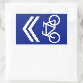 Bike Lane Rechthoekige Sticker (Tas)