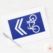 Bike Lane Rechthoekige Sticker (Envelop)