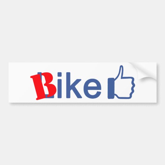 Bike like bumpersticker (Voorkant)