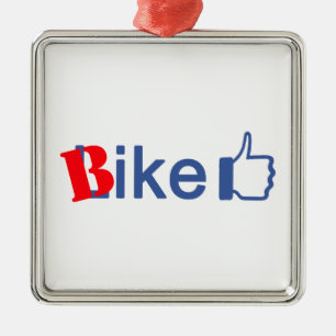 Bike like metalen ornament